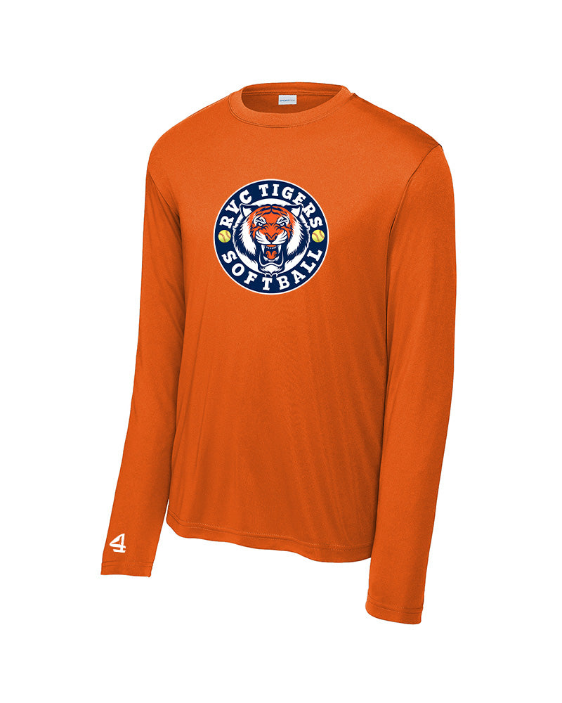 RVC Tigers Softball Long Sleeve Performance Tee
