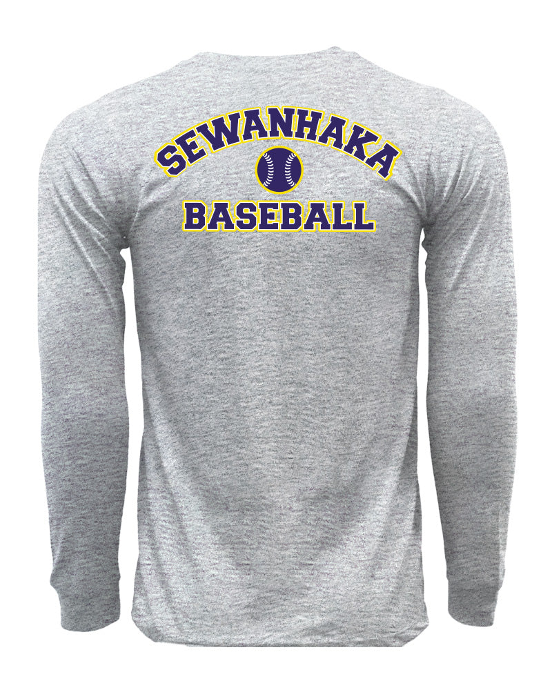 Sewanhaka Baseball Pop-fly Long Sleeve Cotton Tee