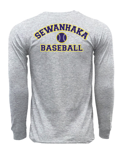 Sewanhaka Baseball Pop-fly Long Sleeve Cotton Tee