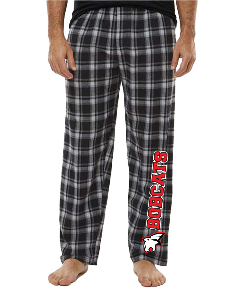 Bobcats Football Touchdown Flannel Adult PJ pants