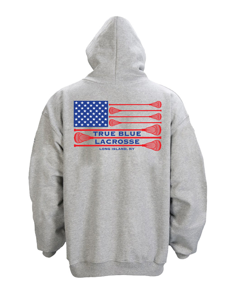 TRUE BLUE Lacrosse Patriotic Hoodie