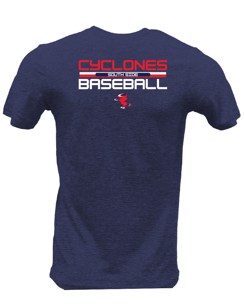 Cyclones Baseball Line Drive Short Sleeve Cotton Tee