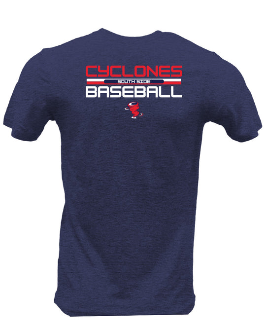 Cyclones Baseball Line Drive Short Sleeve Cotton Tee