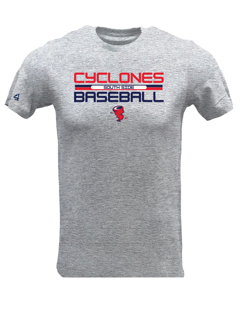 Cyclones Baseball Line Drive Short Sleeve Cotton Tee