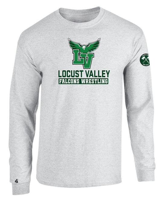 Locust Valley Falcons Wrestling Axman Long Sleeve T-shirt