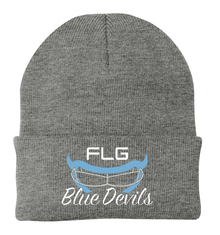 FLG LACROSSE BLUE DEVILS Embroidered Knit Cap