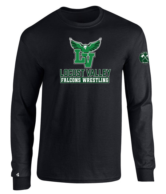 Locust Valley Falcons Wrestling Axman Long Sleeve T-shirt