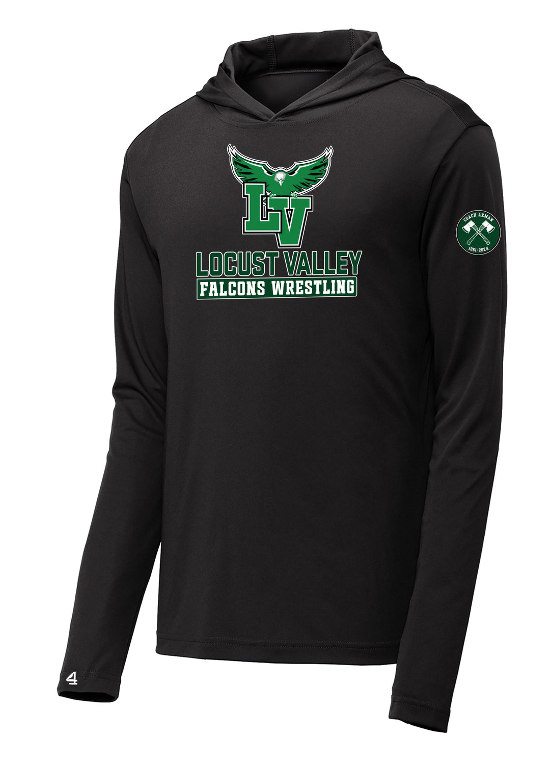 Locust Valley Falcons Axman Wrestling Performance Pullover Hoodie