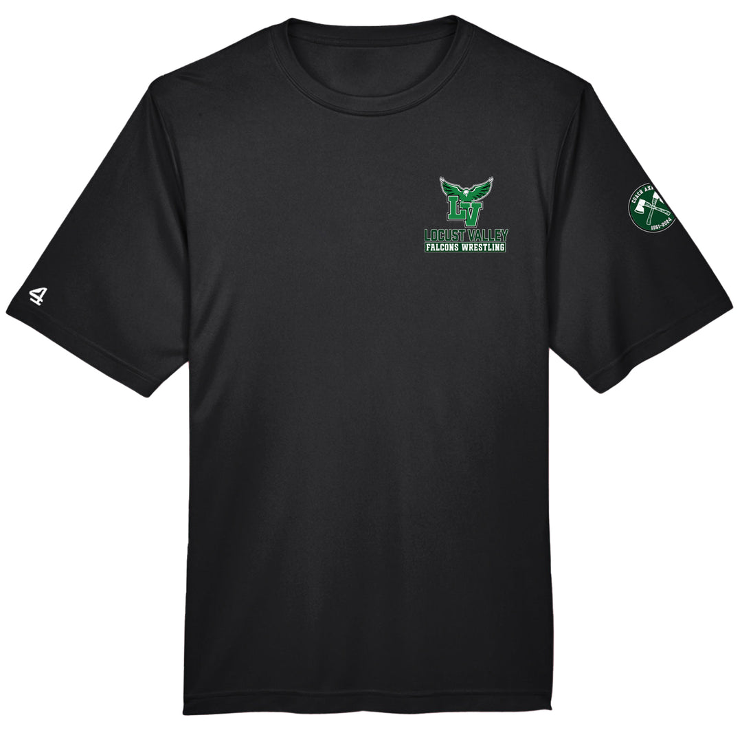 Locust Valley Falcons Wrestling Axman Performance T-shirt