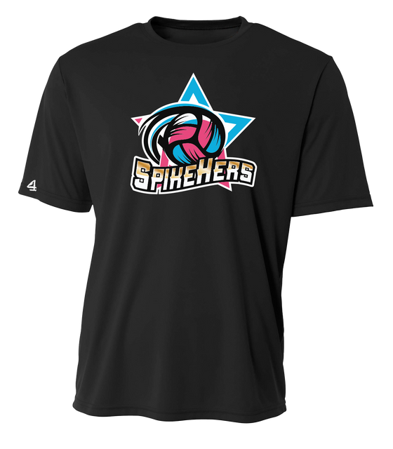 Spikehers Volleyball Practice Performance Short Sleeve Shirt