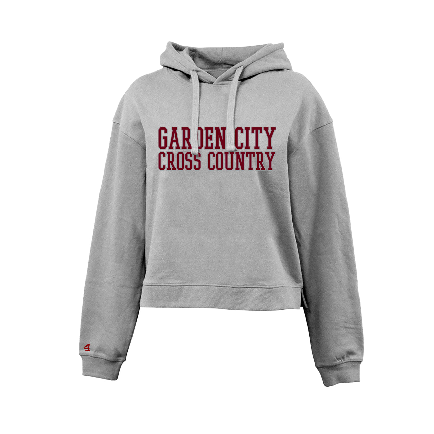 Garden City Cross Country Collegic Cropped Hoodie