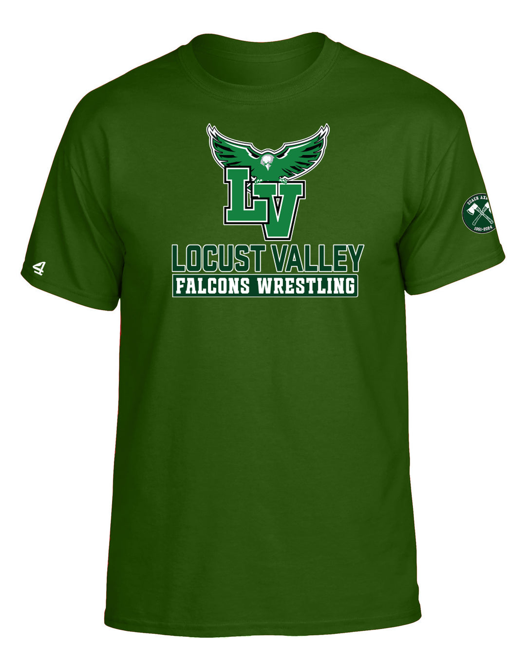 Locust Valley Falcons Wrestling Axman team spirit tshirt