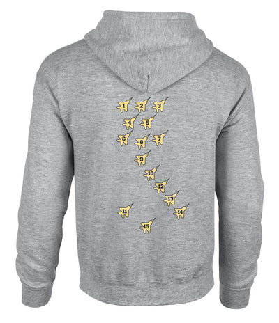 Back Heather Grey / Yellow print