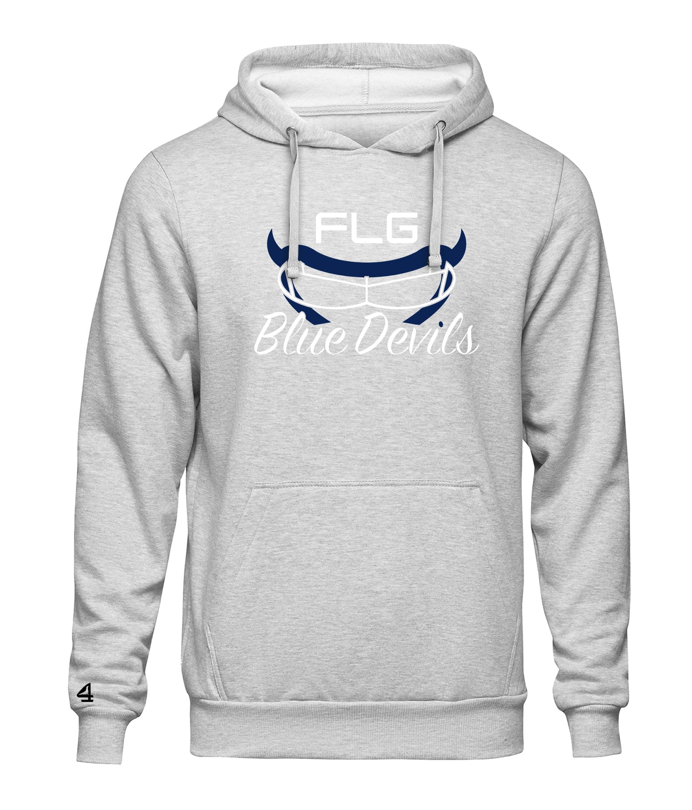 FLG LACROSSE BLUE DEVILS American LAX Flag Hoodie