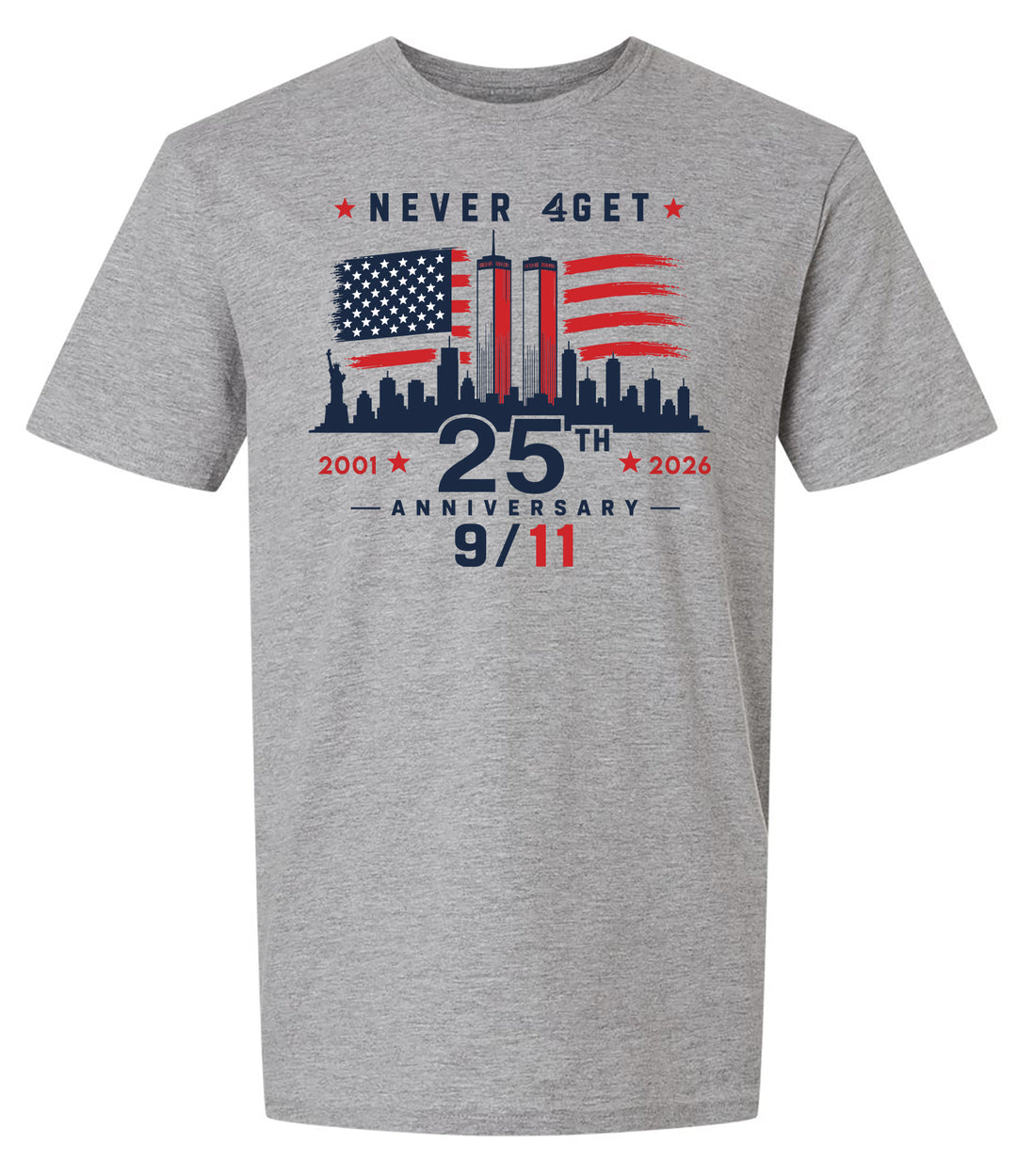 Buoy4 Never 4get 9/11 GRAPHIC TEE