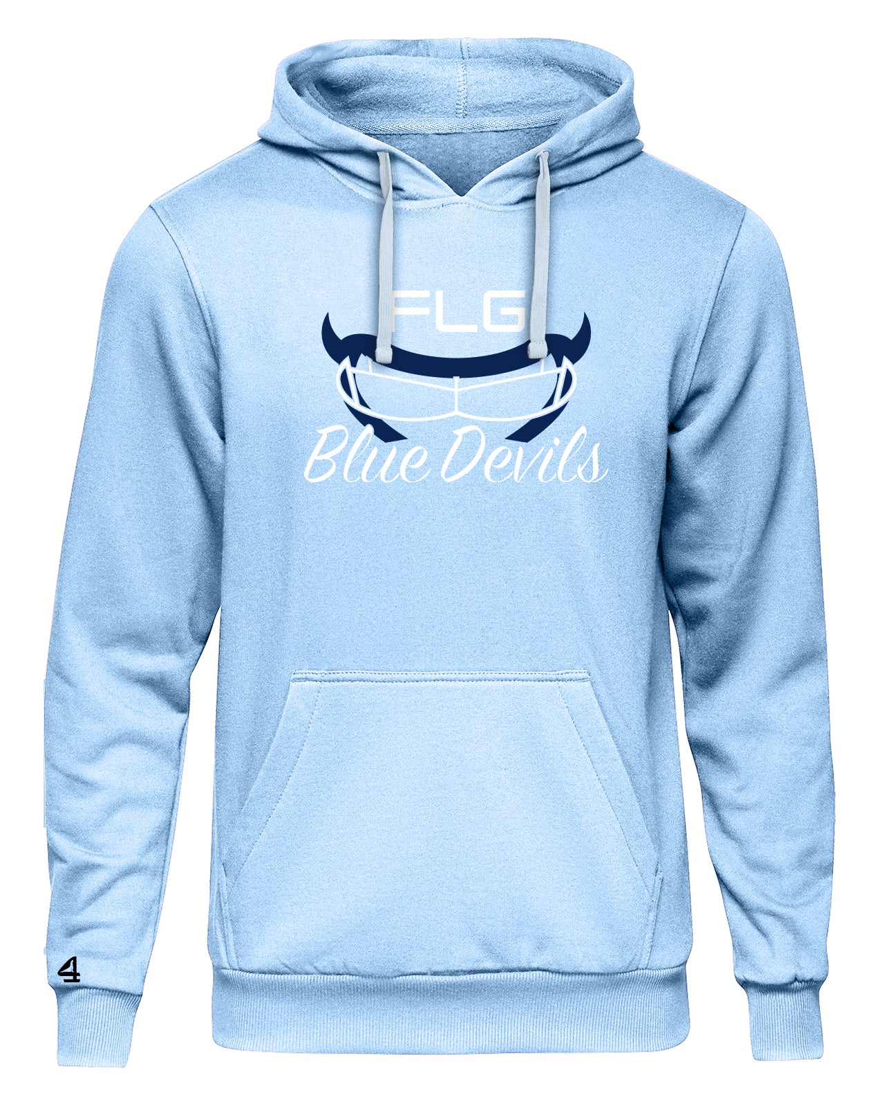 FLG LACROSSE BLUE DEVILS American LAX Flag Hoodie