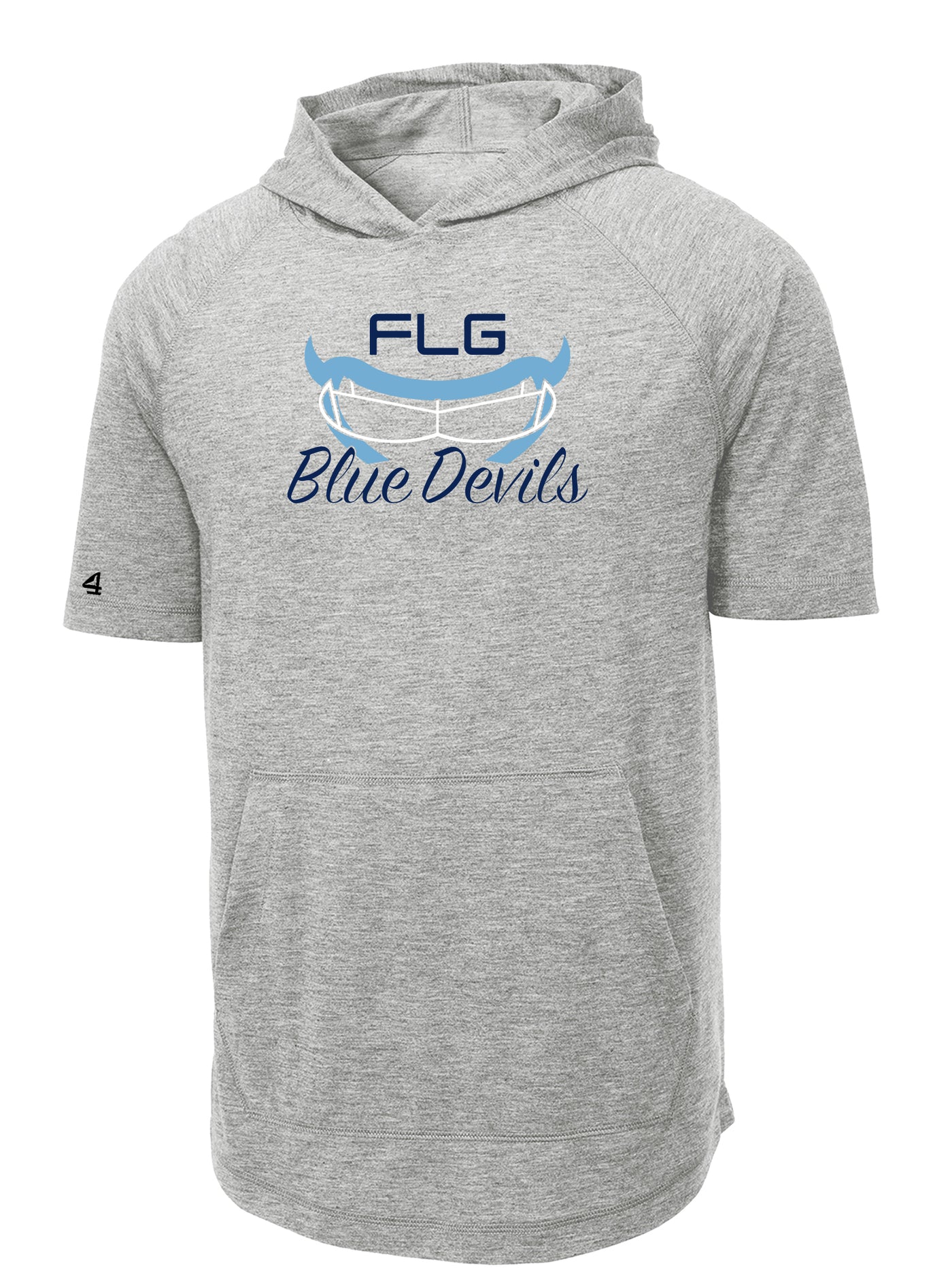 FLG LACROSSE BLUE DEVILS SS Tri-blend hoodie