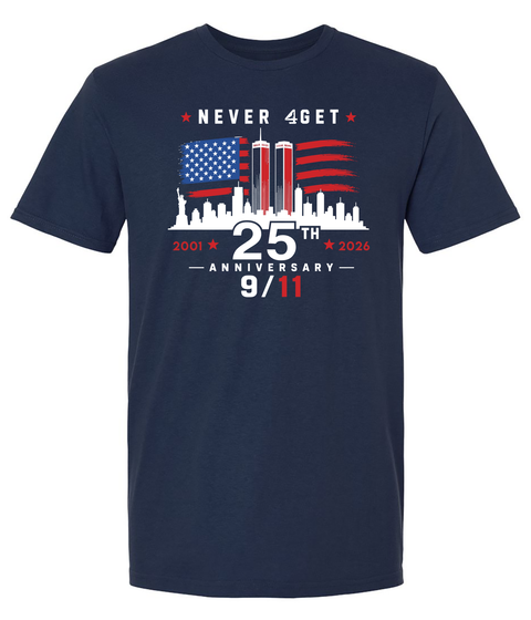 Buoy4 Never 4get 9/11 GRAPHIC TEE