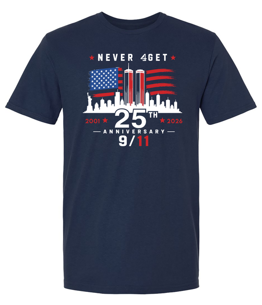 Buoy4 Never 4get 9/11 GRAPHIC TEE