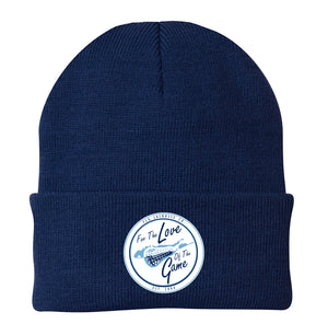 FLG Lacrosse shield Embroidered Knit Cap