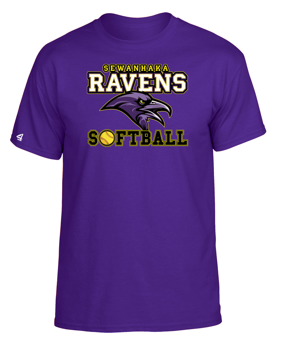 Sewanhaka Softball Team Spirit Sleeve Cotton Tee