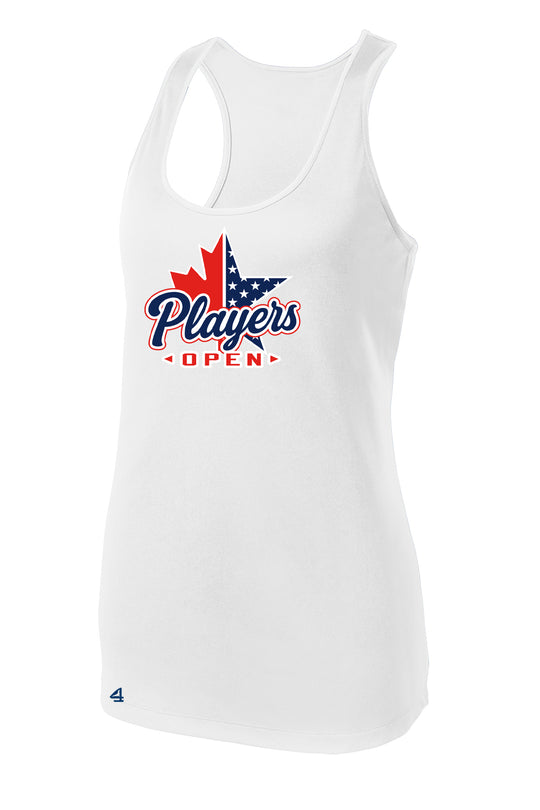 Open Series Players Game Women's Racerback Tank