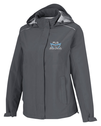 FLG LACROSSE BLUE DEVILS Embroidered Waterproof Jacket