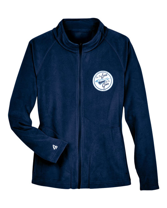 FLG Lacrosse Shield ladies embroidered fleece jacket