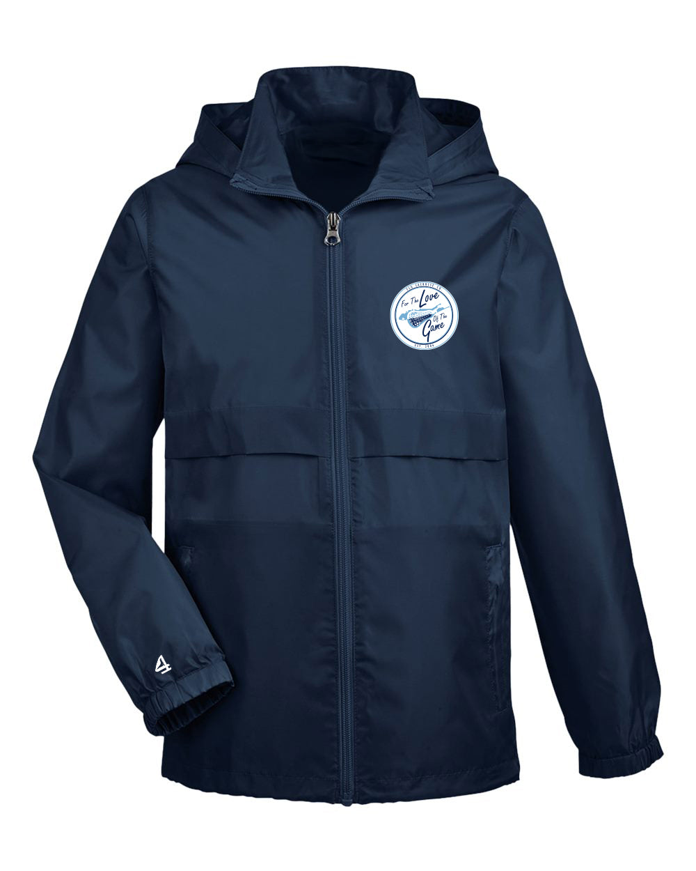FLG Lacrosse Shield embroidered waterproof lightweight jacket