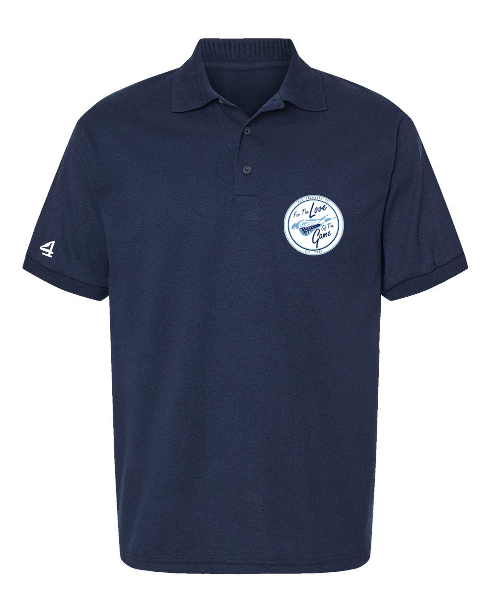 FLG Lacrosse Shield Embroidered Polo