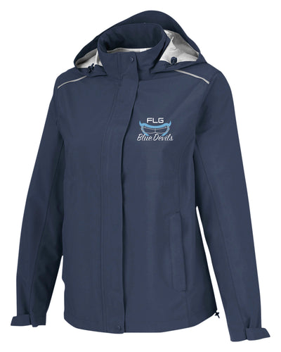 FLG LACROSSE BLUE DEVILS Embroidered Waterproof Jacket