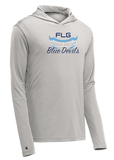 FLG LACROSSE BLUE DEVILS LS Performance Hooded Pullover