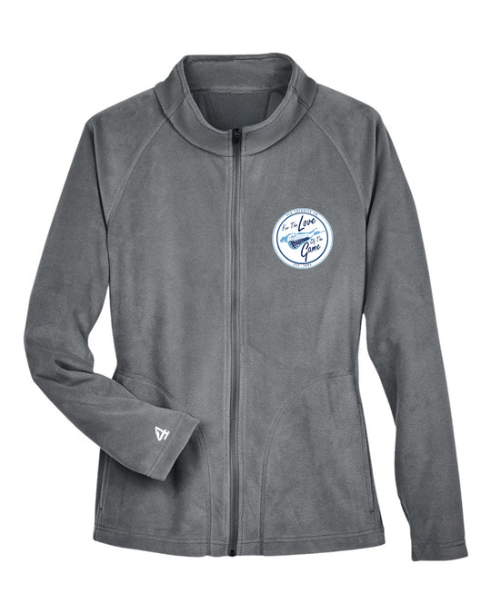 FLG Lacrosse Shield ladies embroidered fleece jacket
