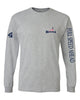 reLAX By The Sea - USA - Adult Heather Gray - Long Sleeve