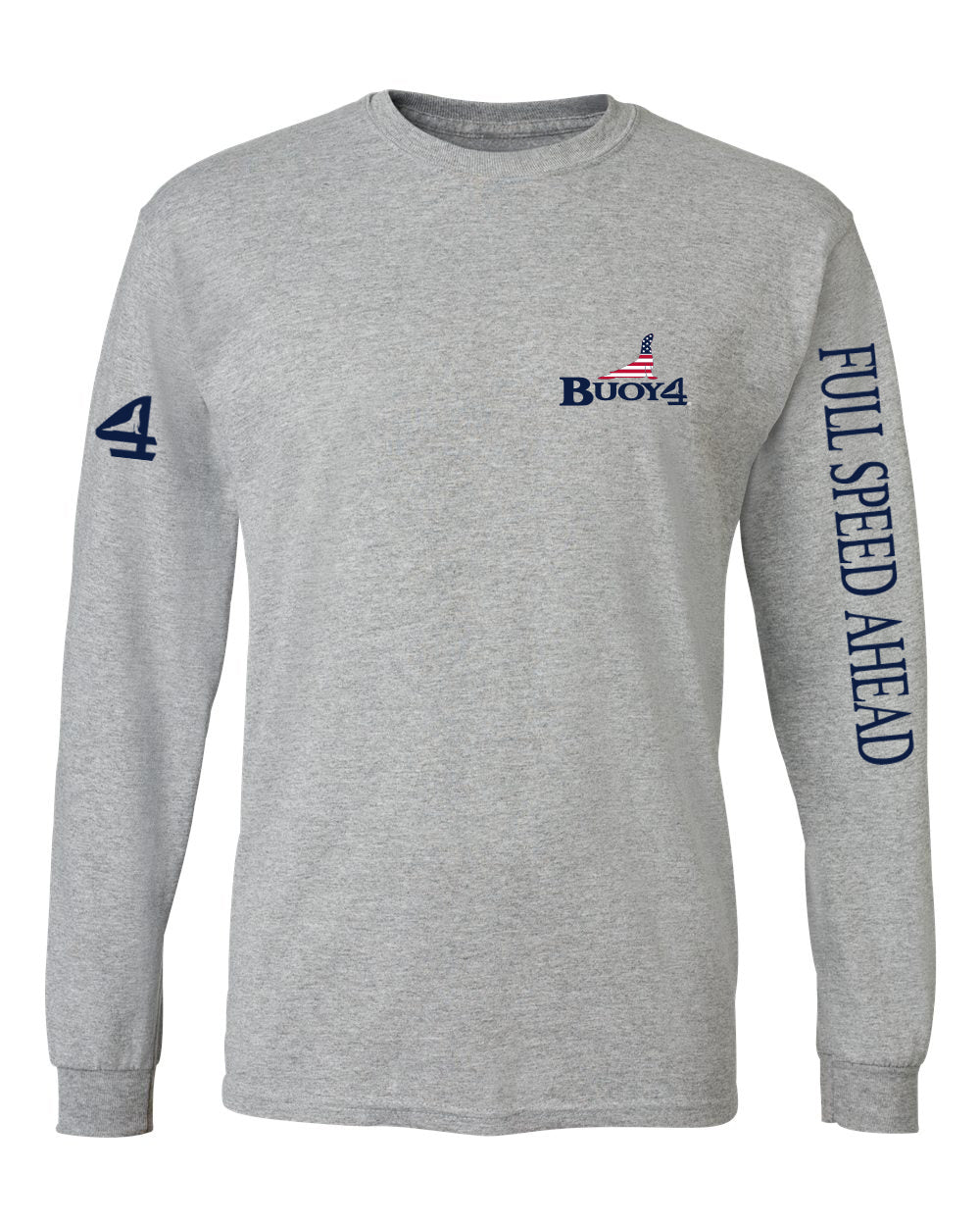 reLAX By The Sea - USA - Adult Heather Gray - Long Sleeve