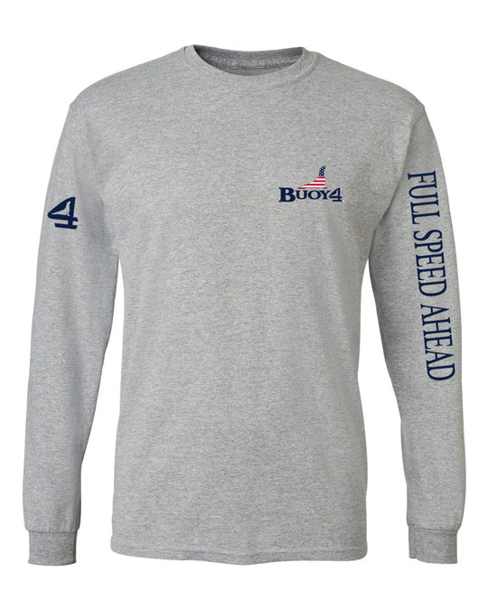 reLAX By The Sea - USA - Adult Heather Gray - Long Sleeve
