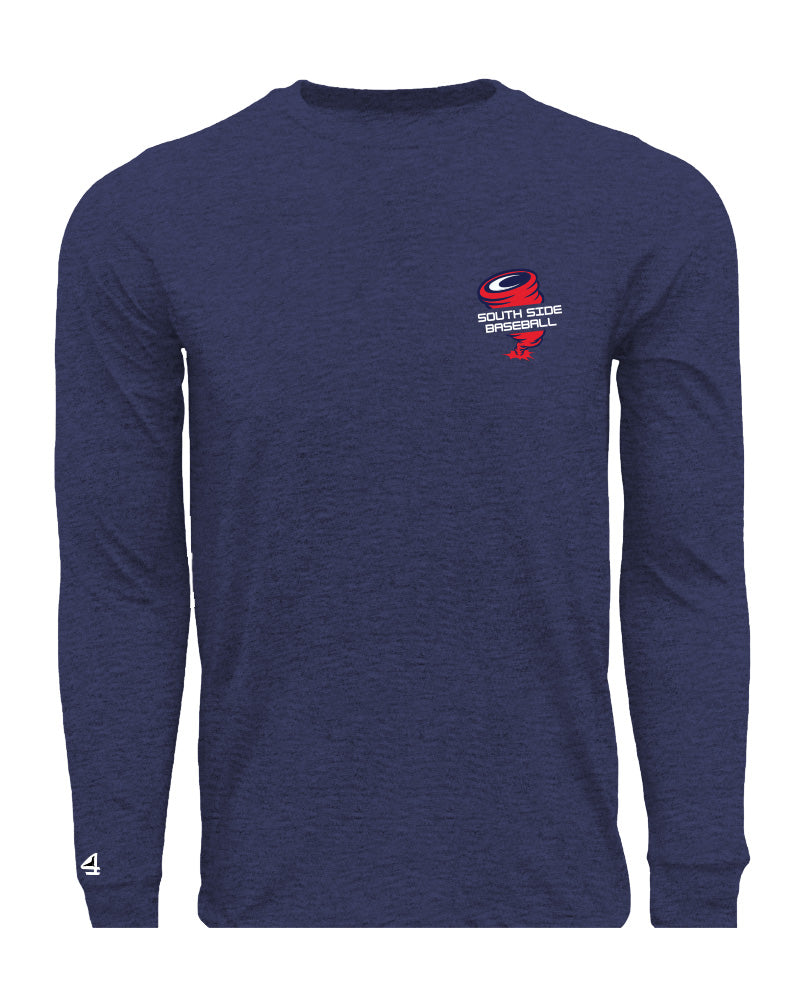 Cyclones Baseball Line Drive  Long Sleeve Cotton Tee