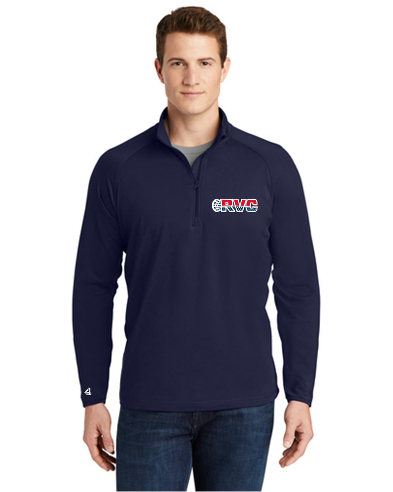 RVC Lacrosse In the Crease Embroidered 1/4 Zips