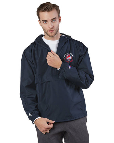 CYCLONES TRACK & FIELD Packable Anorak 1/4 Zip Windbreaker