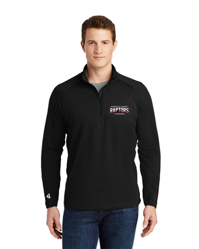 RVC RAPTORS Lax Embroidered  1/4 Zip