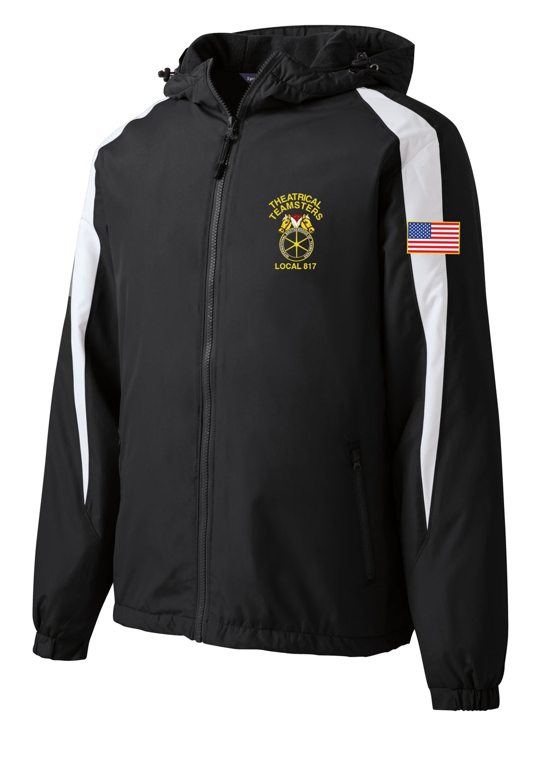 THEATRICAL TEAMSTERS EMBROIDERED Fleece-Lined Colorblock Jacket