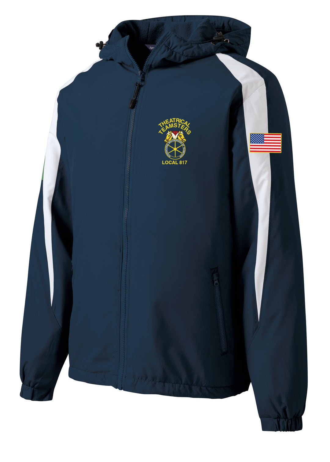 THEATRICAL TEAMSTERS EMBROIDERED Fleece-Lined Colorblock Jacket