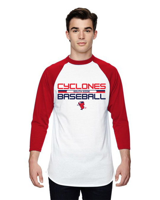 Cyclones Baseball 3/4-Sleeve Baseball Jersey