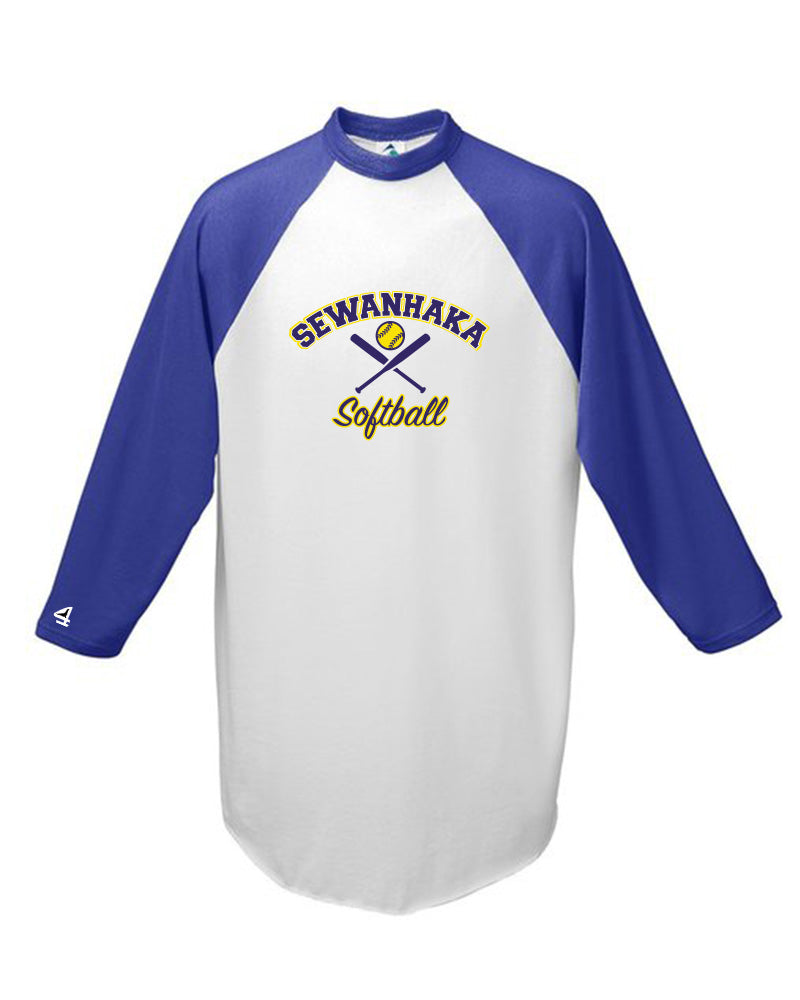 Sewanhaka Softball 3/4-Sleeve Baseball Jersey