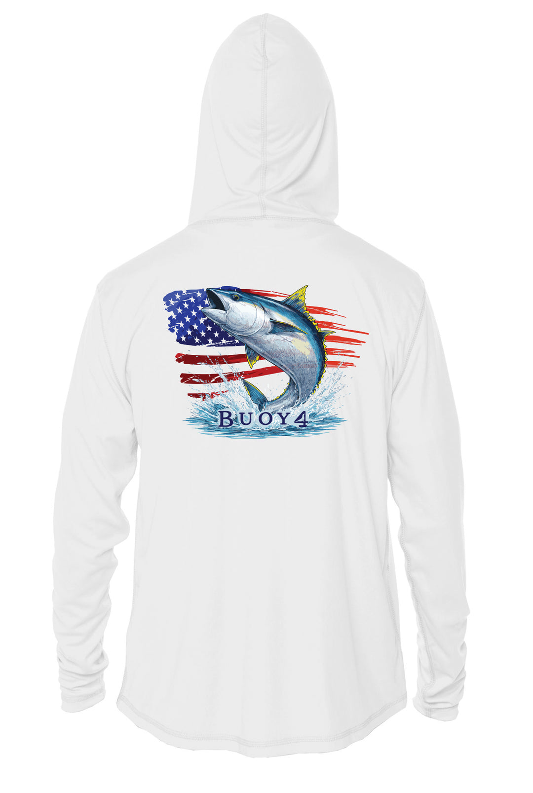 Buoy4 Star Stripes and Tuna sublimated UPF 50+ Hoodie
