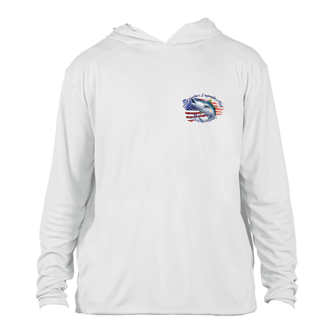 Buoy4 Star Stripes and Tuna sublimated UPF 50+ Hoodie