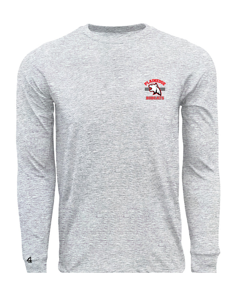Bobcats Football Touchdown Cotton  Long Sleeve Tee