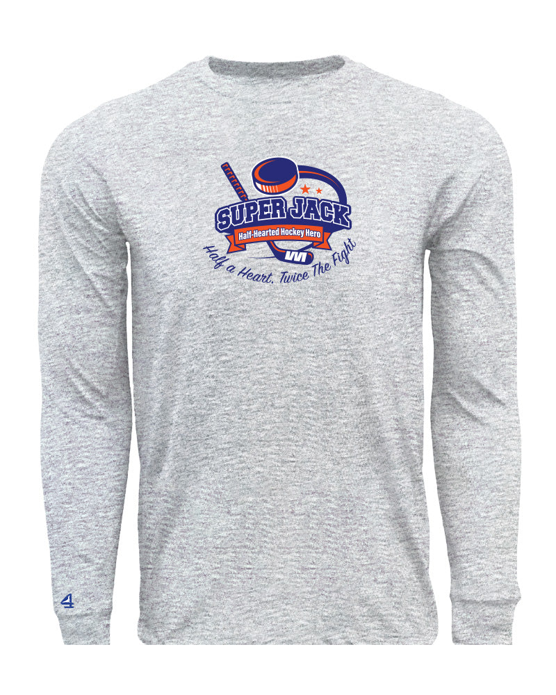 Super Jack Half a Heart Long Sleeve Cotton Tee
