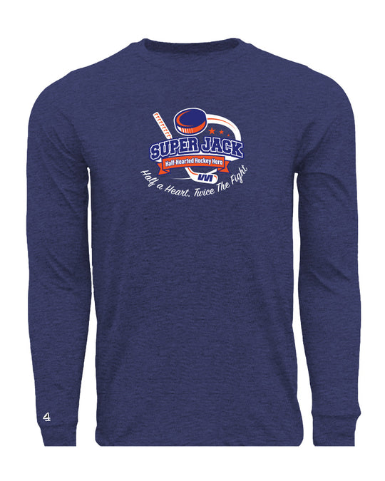 Super Jack Half a Heart Long Sleeve Cotton Tee