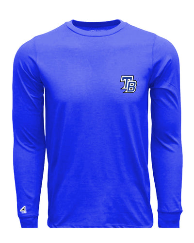 TRUE BLUE Lacrosse Logo Long Sleeve Cotton Tee